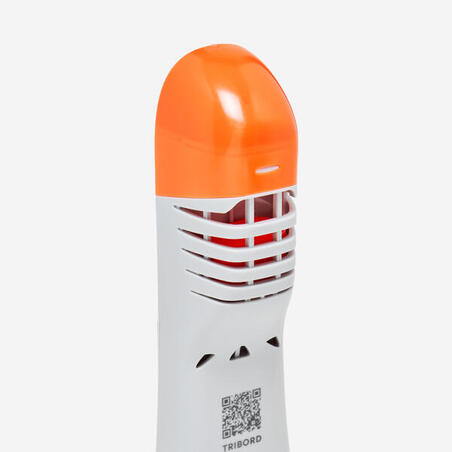 Маска Easybreath 900 для снорклінгу сіра/помаранчева