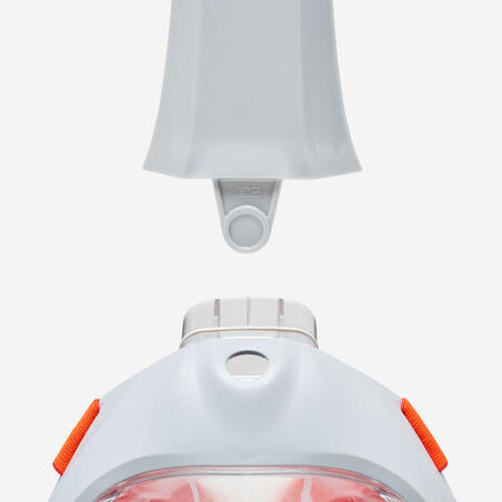 Маска Easybreath 900 для снорклінгу сіра/помаранчева