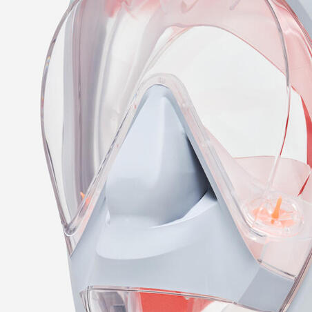 Маска Easybreath 900 для снорклінгу сіра/помаранчева