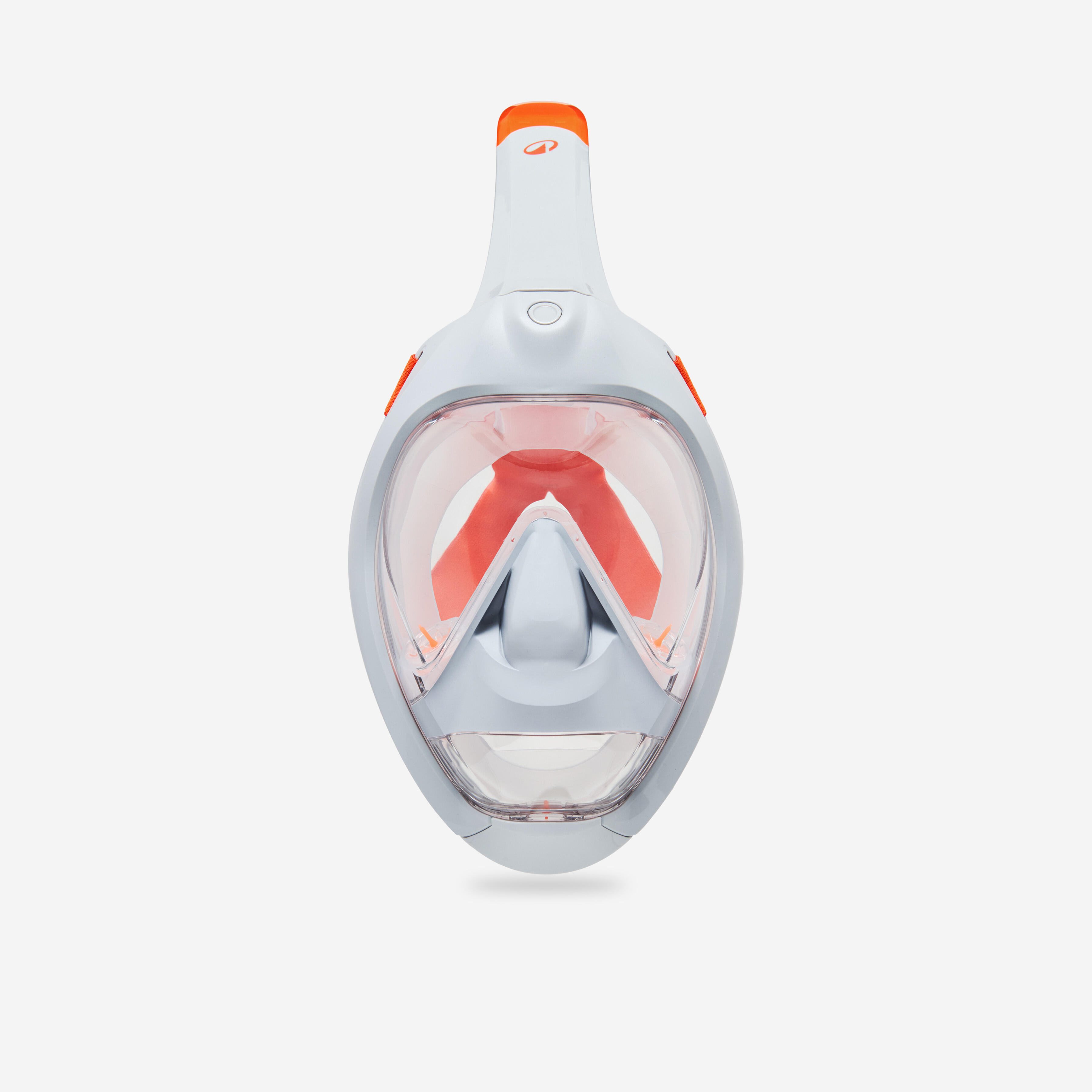 DECATHLON Šnorchlovacia a potápačská maska Easybreath 900 sivo-oranžová S-M · záber 3