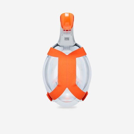 Маска Easybreath 900 для снорклінгу сіра/помаранчева