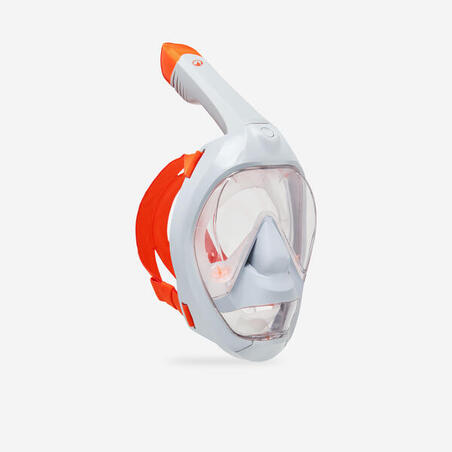 Маска Easybreath 900 для снорклінгу сіра/помаранчева