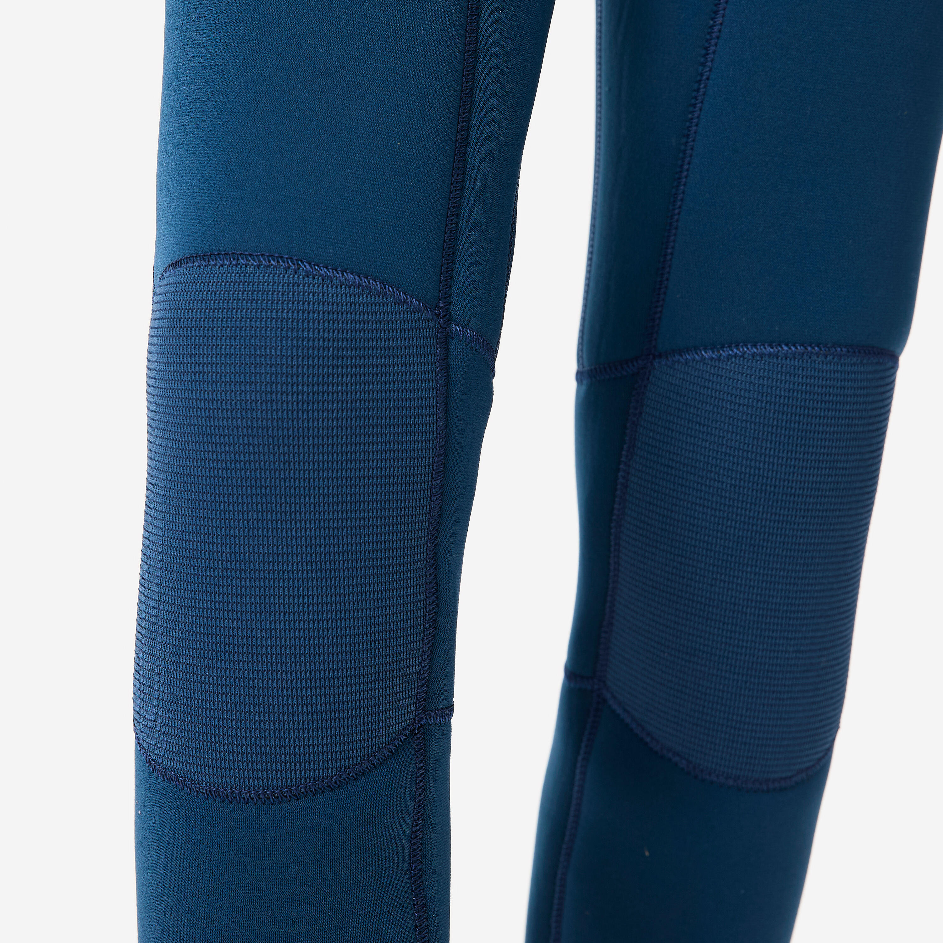 Combinaison intégrale surf caoutchouc naturel 3/2mm enfant, 500 bleu jaune 4/9
