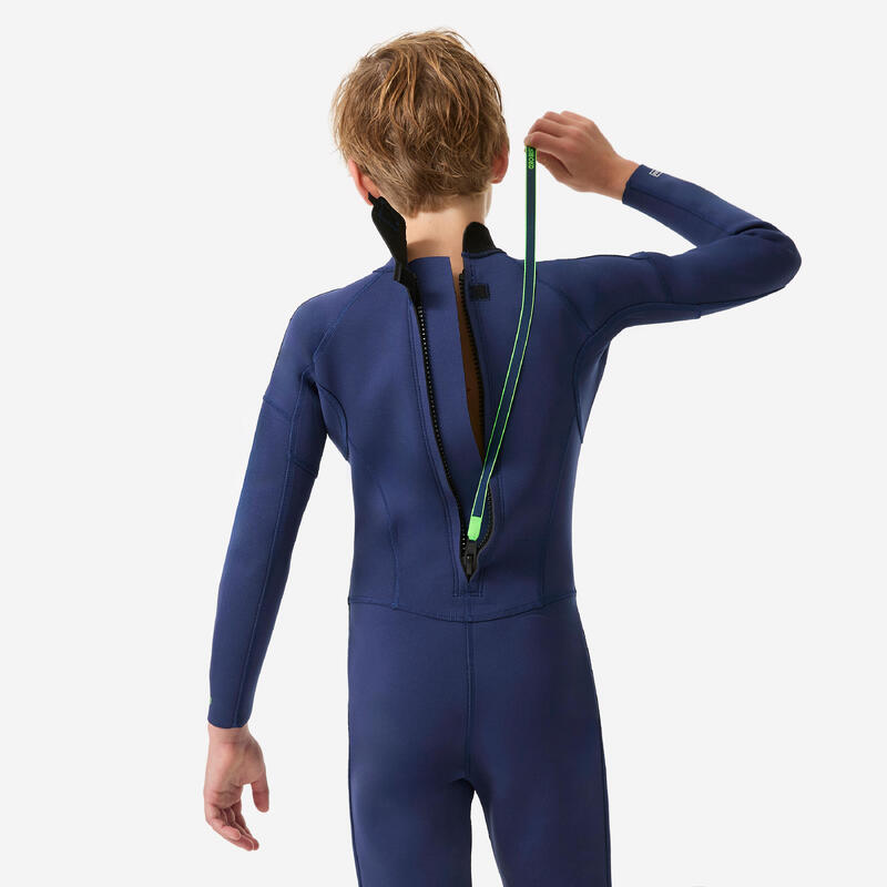 Çocuk Yulex Wetsuit - 2/2 mm - Mavi - 100