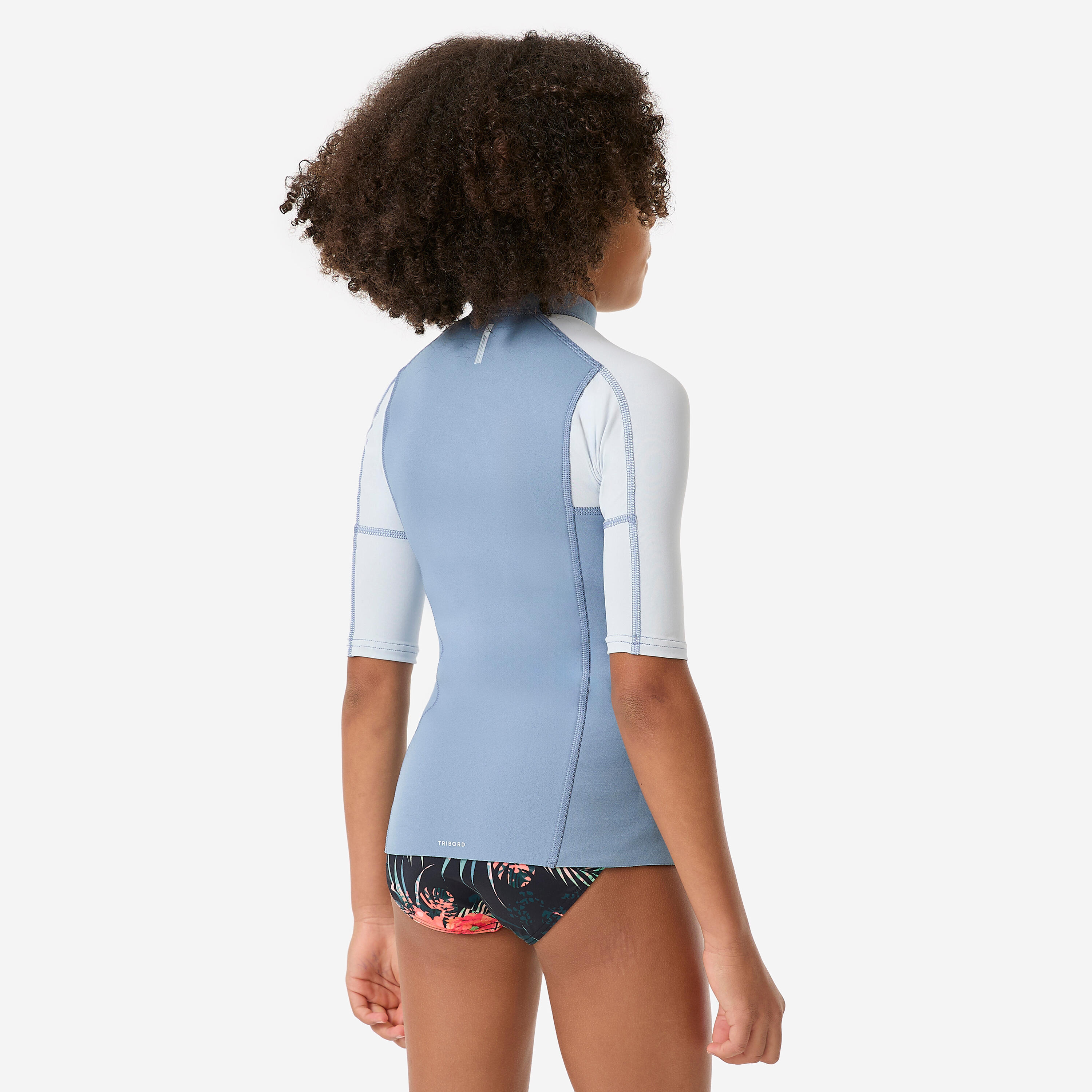 Maglia snorkeling bambini YULEX gomma naturale 1,5 mm azzurra 3/7