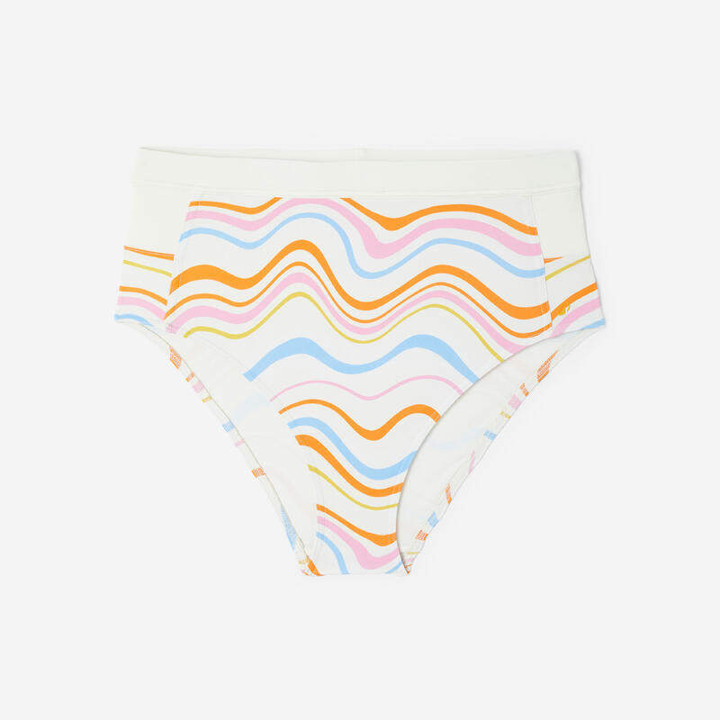 Slip de baie surf talie înaltă Rosa Vivetta Alb Damă