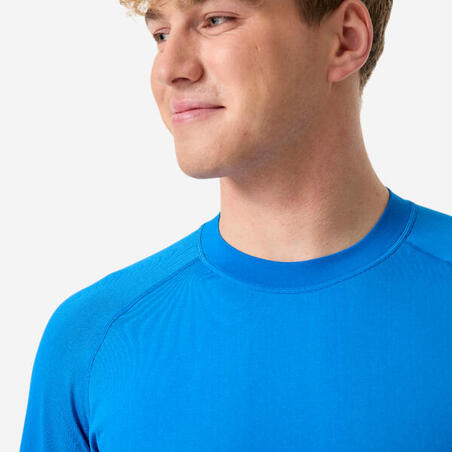 Футболка чоловіча 500 з довгими рукавами з УФ-захистом синя