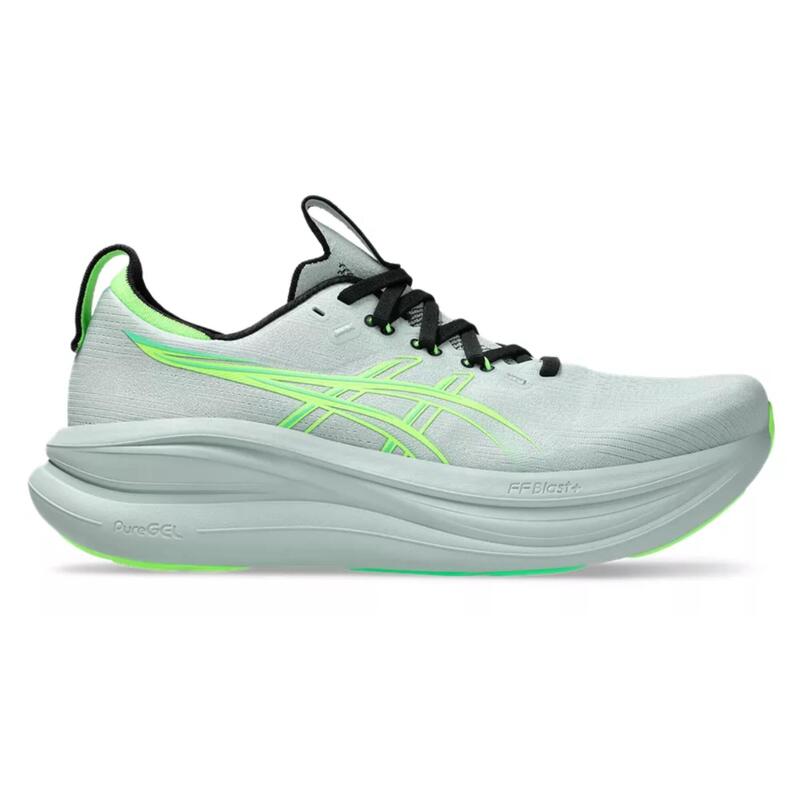 ASICS Gel Nimbus 28 gris y verde