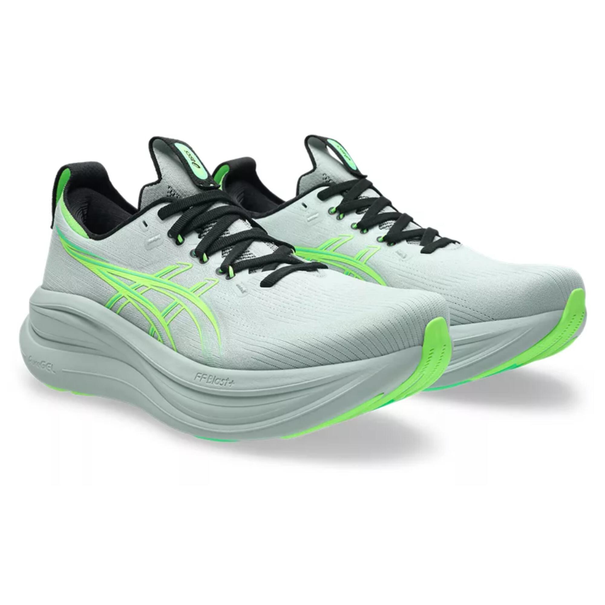 Second Hand - Scarpe running uomo Asics GEL NIMBUS 28 grigio-verde 3/9