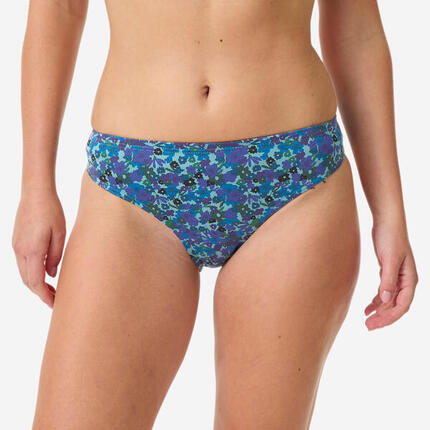 Menstruations-Bikinihose Damen dicht mittlere Stärke - Héléades blau