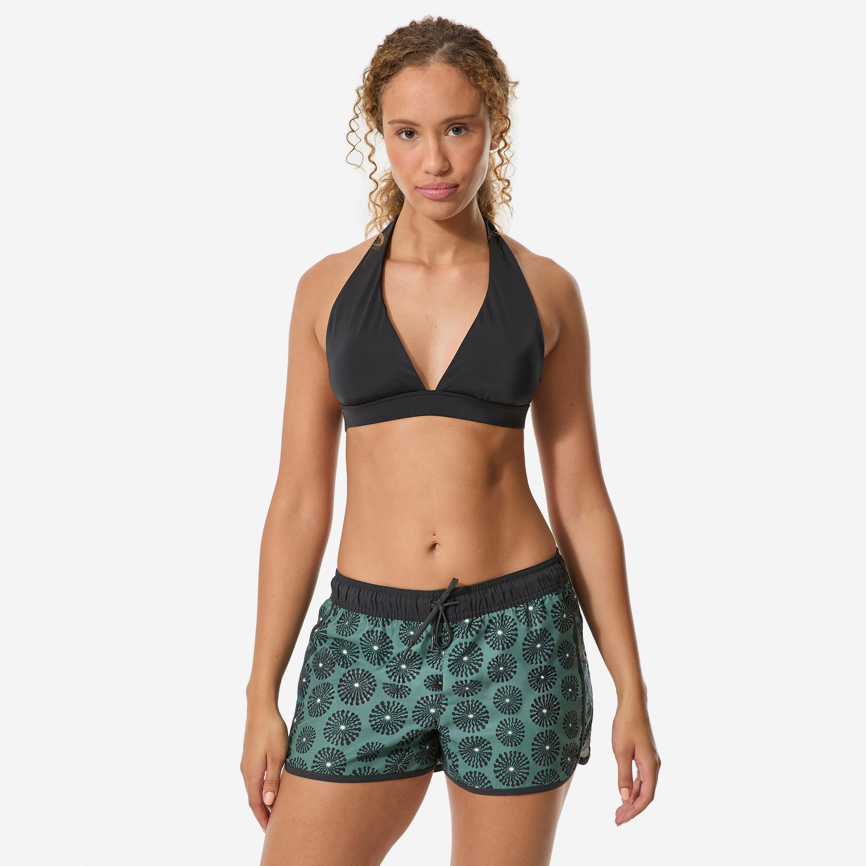Calções de Banho de Surf Tini Sunny Mulher Caqui 2/7
