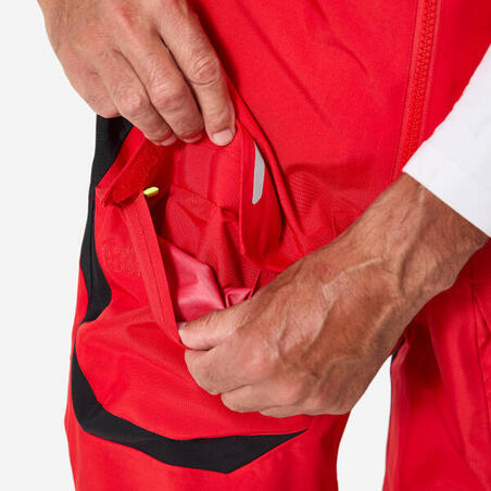 Напівкомбінезон чоловічий 500 для вітрильного спорту червоний