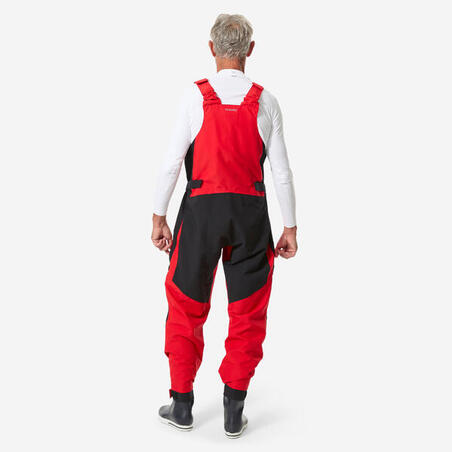 Напівкомбінезон чоловічий 500 для вітрильного спорту червоний