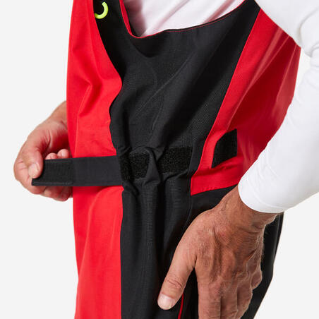 Напівкомбінезон чоловічий 500 для вітрильного спорту червоний