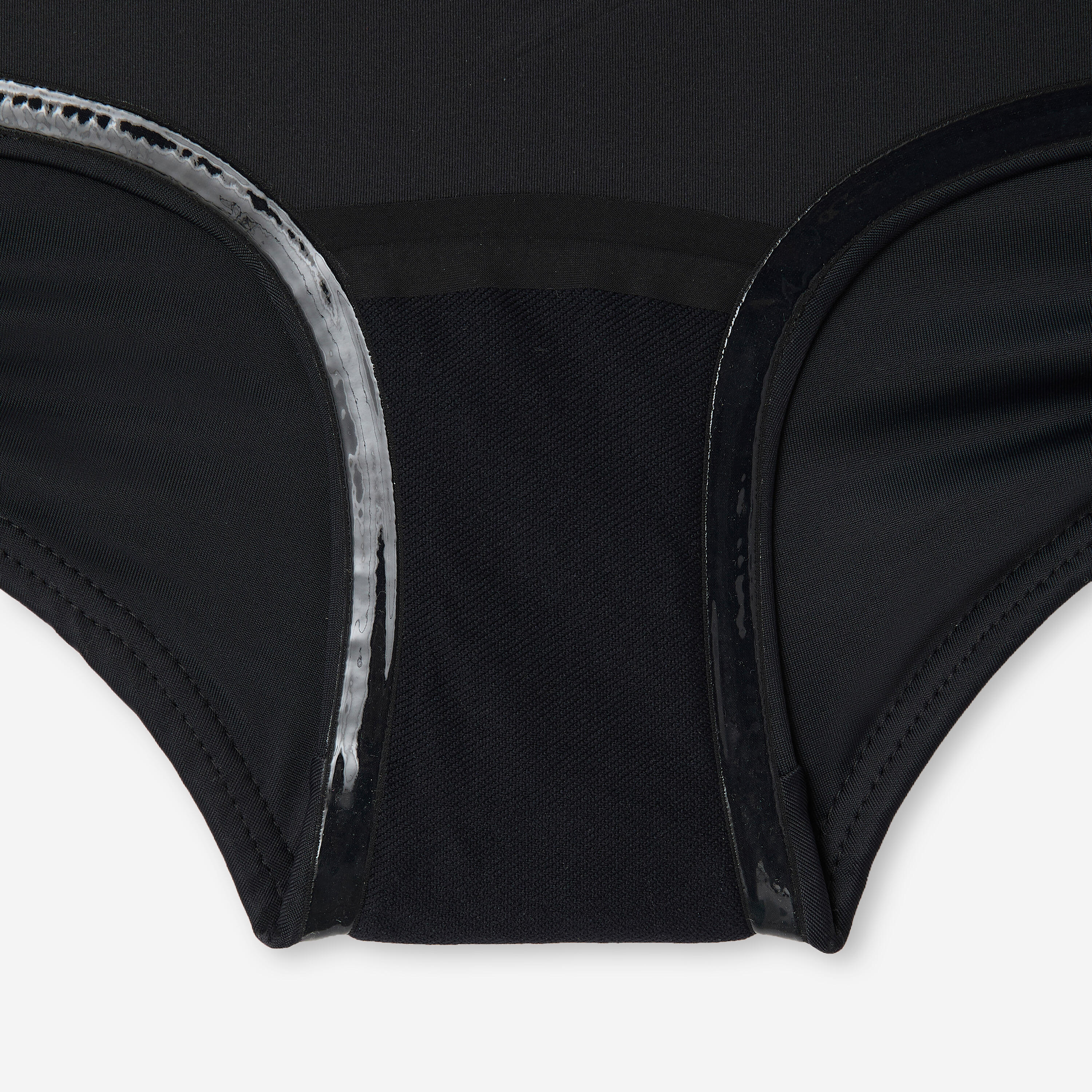 Menstruations-Bikinihose Damen dicht mittlere Stärke - Cyrene schwarz  3/12
