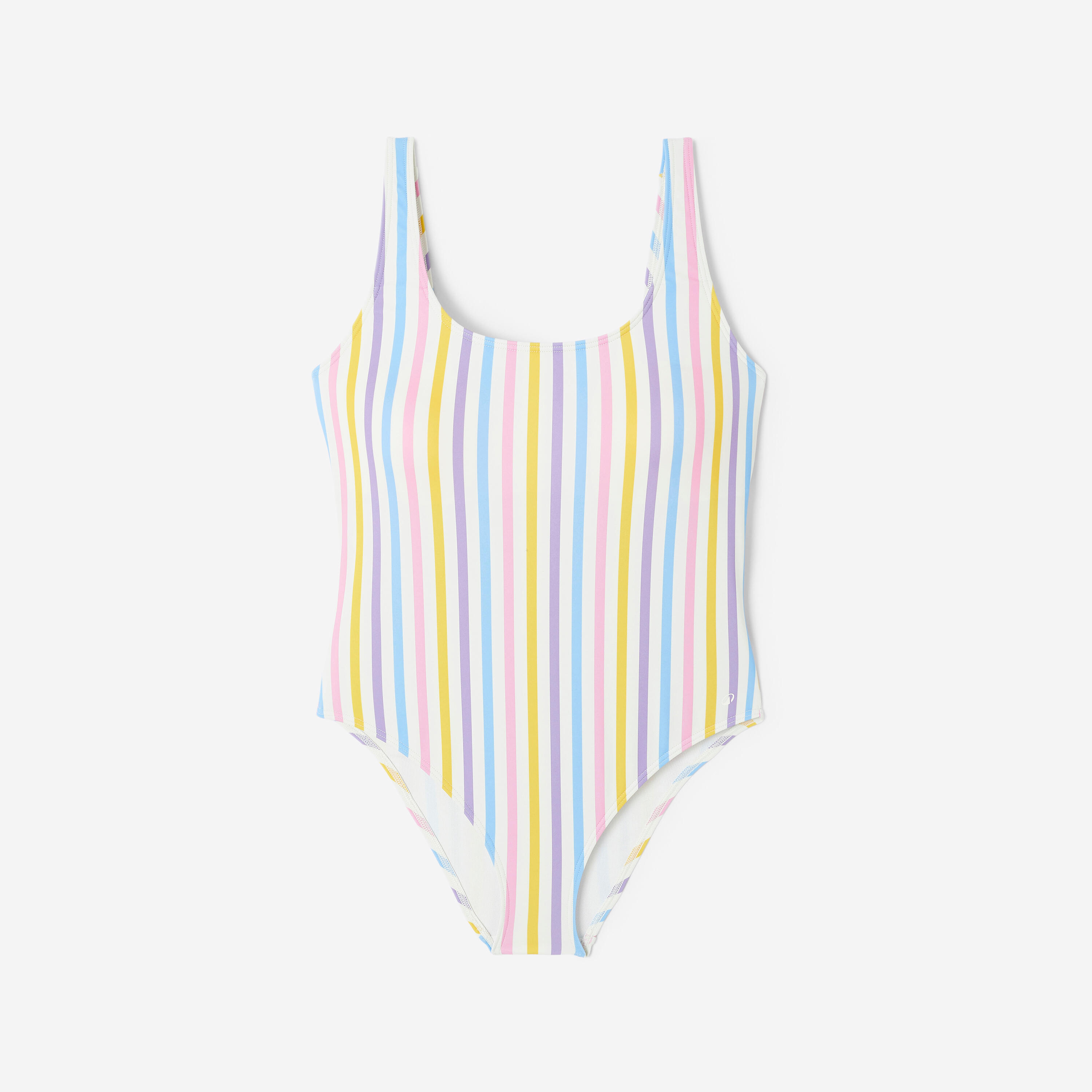 Gestreifter einteiliger Badeanzug Damen, Aurely multicolor 8/9