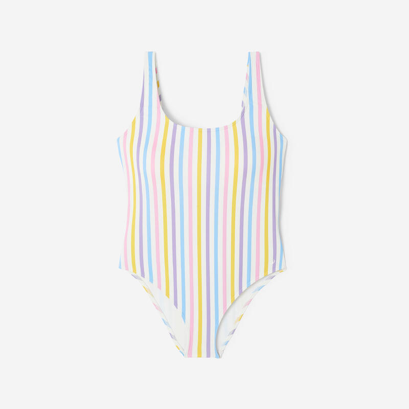 Costum de baie întreg dungi Aurely Multicolor Damă