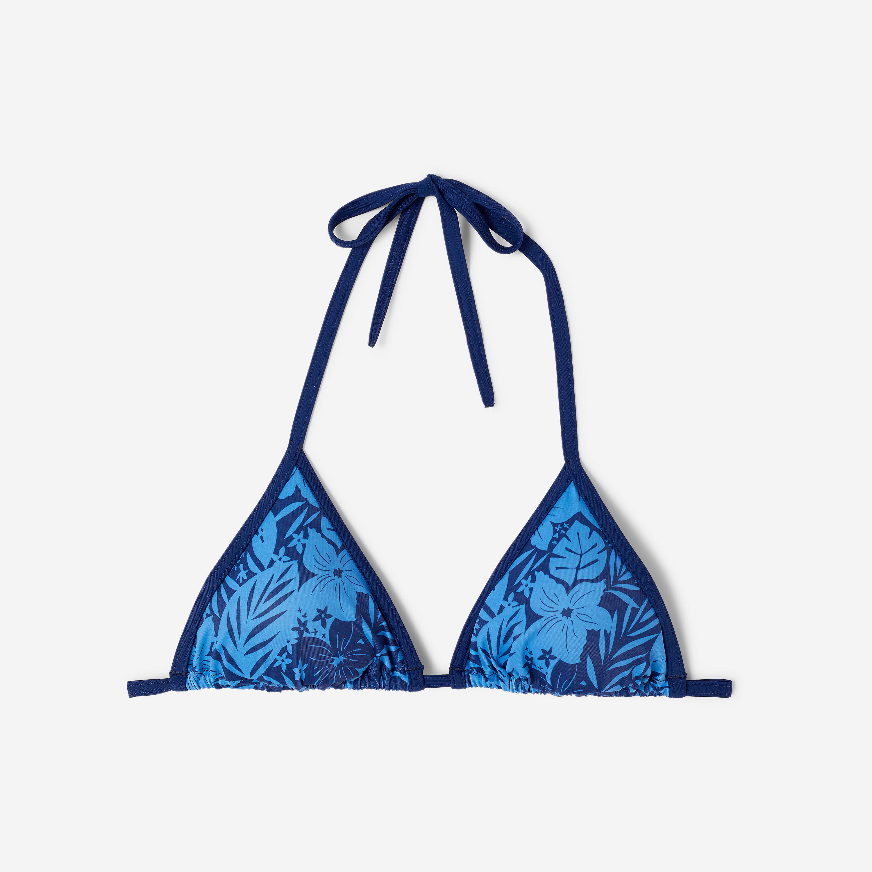 Haut de maillot triangle surf femme, Mae Borneo bleu 6/6