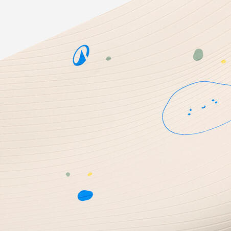 Килимок для йоги дитячий бежевий/темно-зелений 