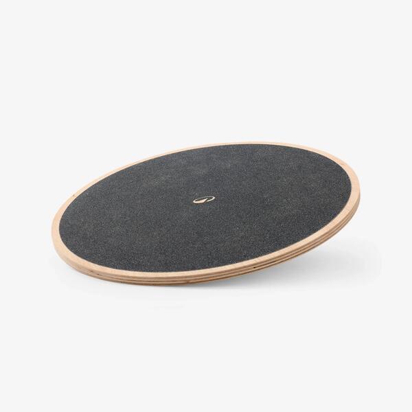 Black wooden balance board