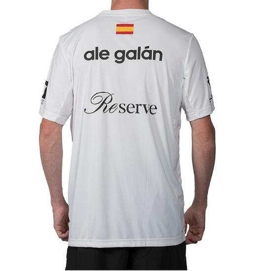 Camiseta de pádel Adidas Court de Ale Galán. Color Blanco para adulto.