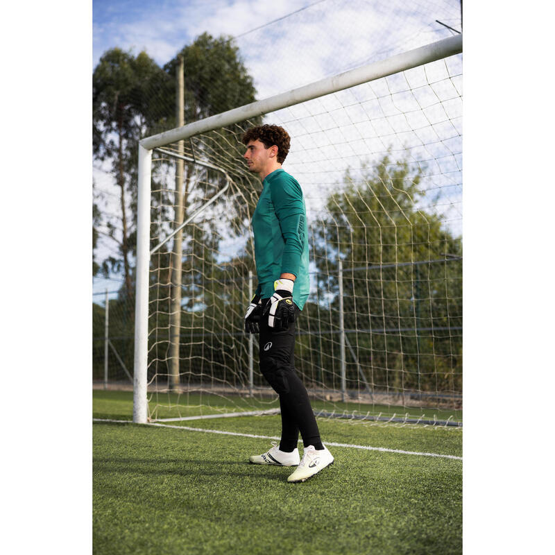 Tricou de portar de fotbal cu protecții F500 Verde Adulți