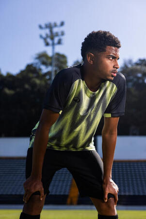 Футболка Viralto Vibes для футболу жовта/чорна