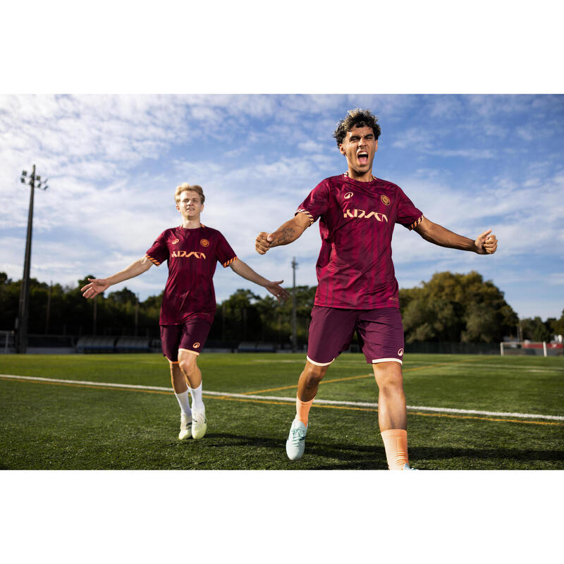 Tricou de fotbal cu mânecă scurtă viralto II OilPixl Roșu Portocaliu Adulți