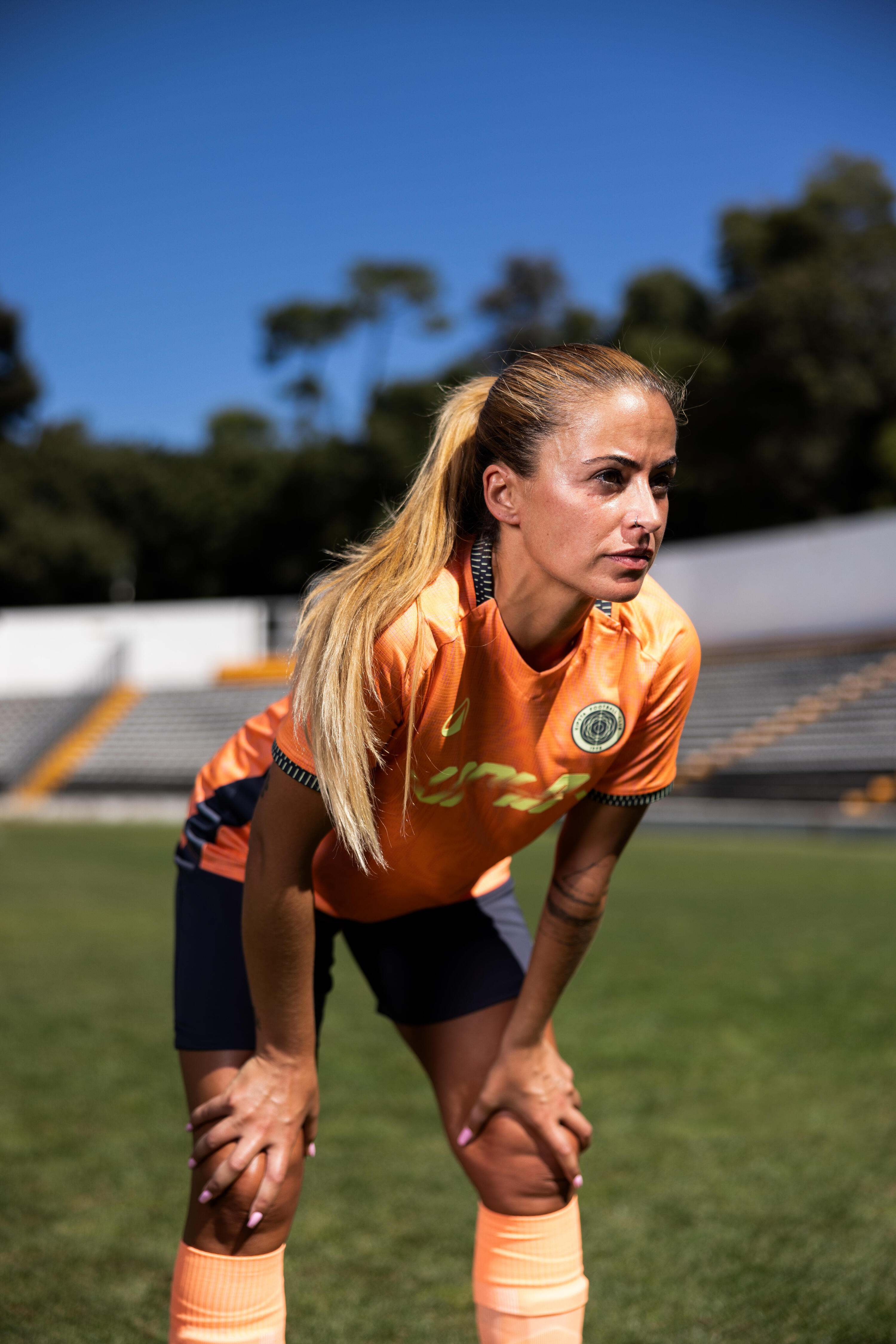 Chandail de soccer à manches courtes femme, Viralto II 8/10