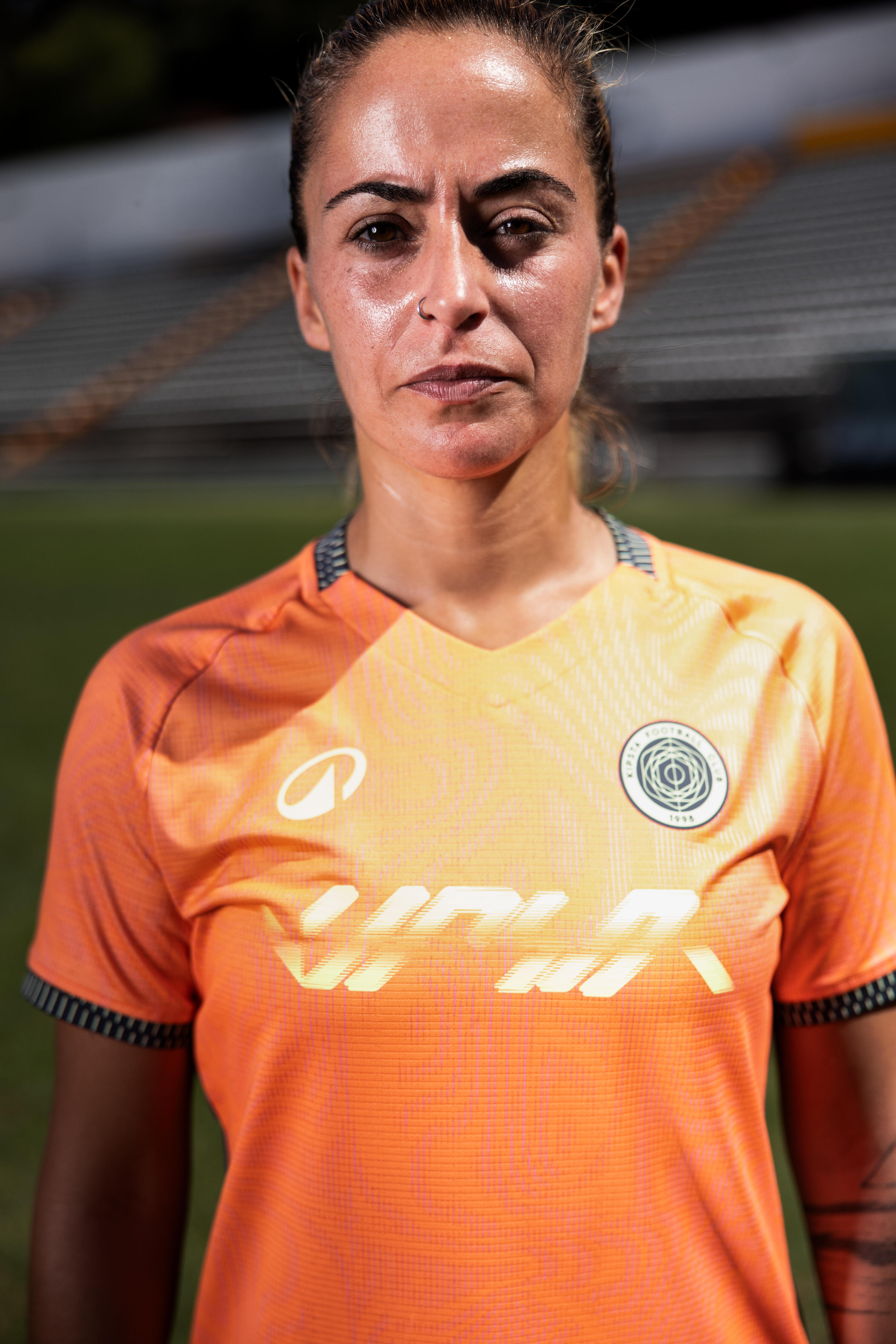 Chandail de soccer à manches courtes femme, Viralto II 9/10