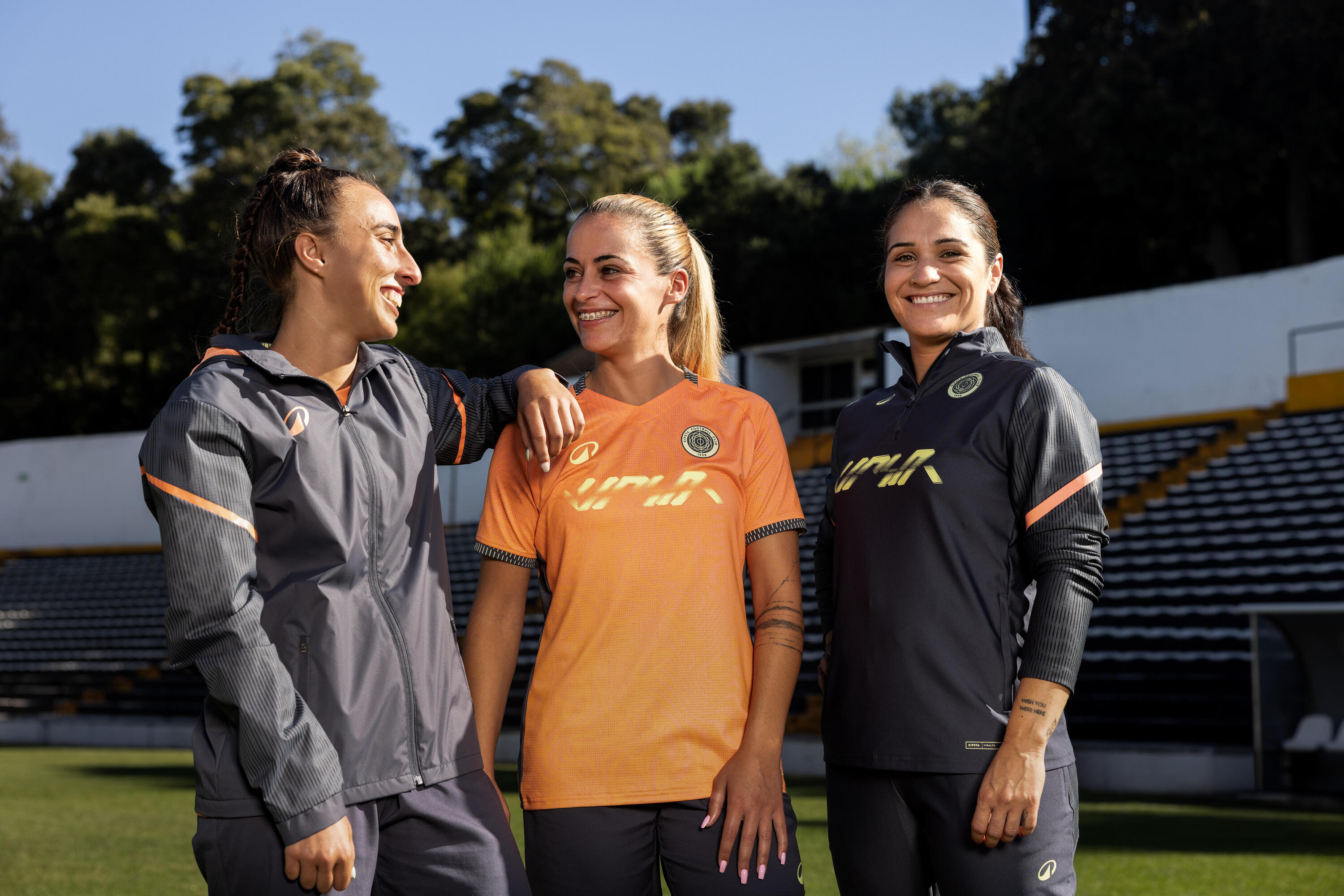 Sudadera de fútbol 1/2 cremallera Viralto Mujer Ondul Gris 2/3