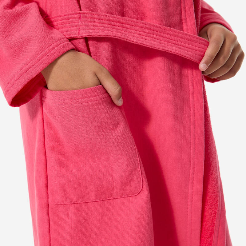 Çocuk Kapüşonlu Bornoz - Pembe