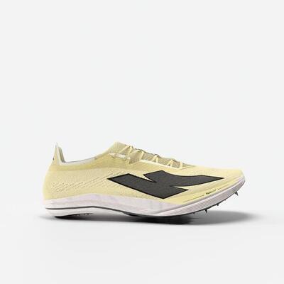 Langeafstandsschoenen met spikes kiprun at long 900 vanille