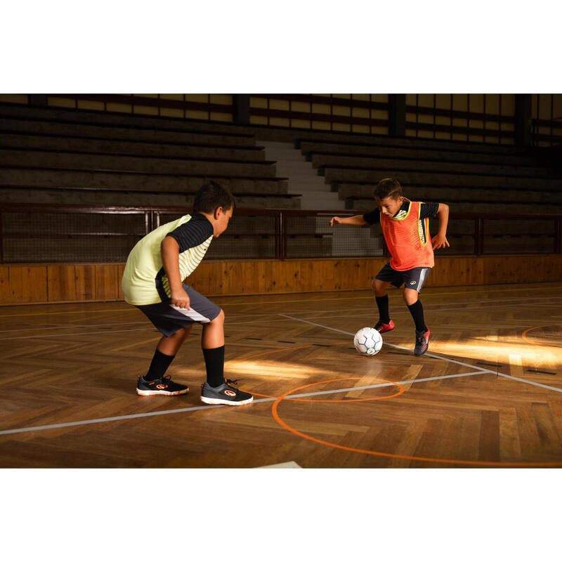 Încălțăminte de Futsal Sala Club JR LACES Negru Roșu
