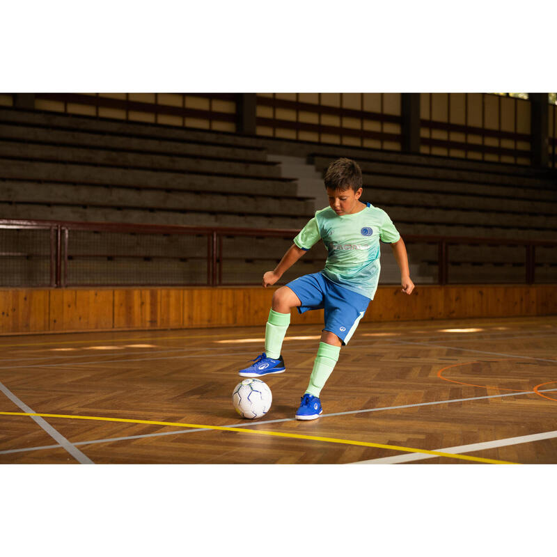Çocuk Futbol Şortu - Mavi/Yeşil - Viralto Kids