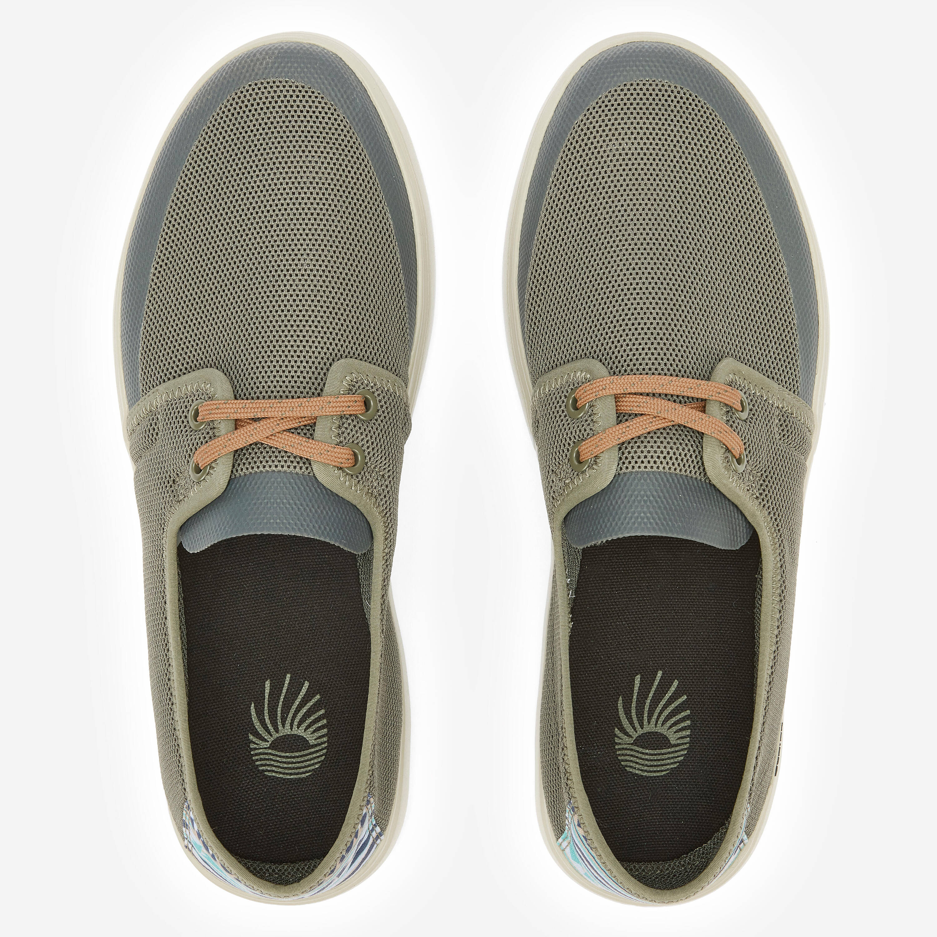 Men’s espadrille beach shoes, Areeta Oldika khaki -  5
