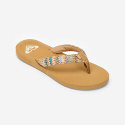 Tongs Femme - Porto beige raffia