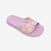 Claquettes de piscine enfant, Slap 500 flo violet