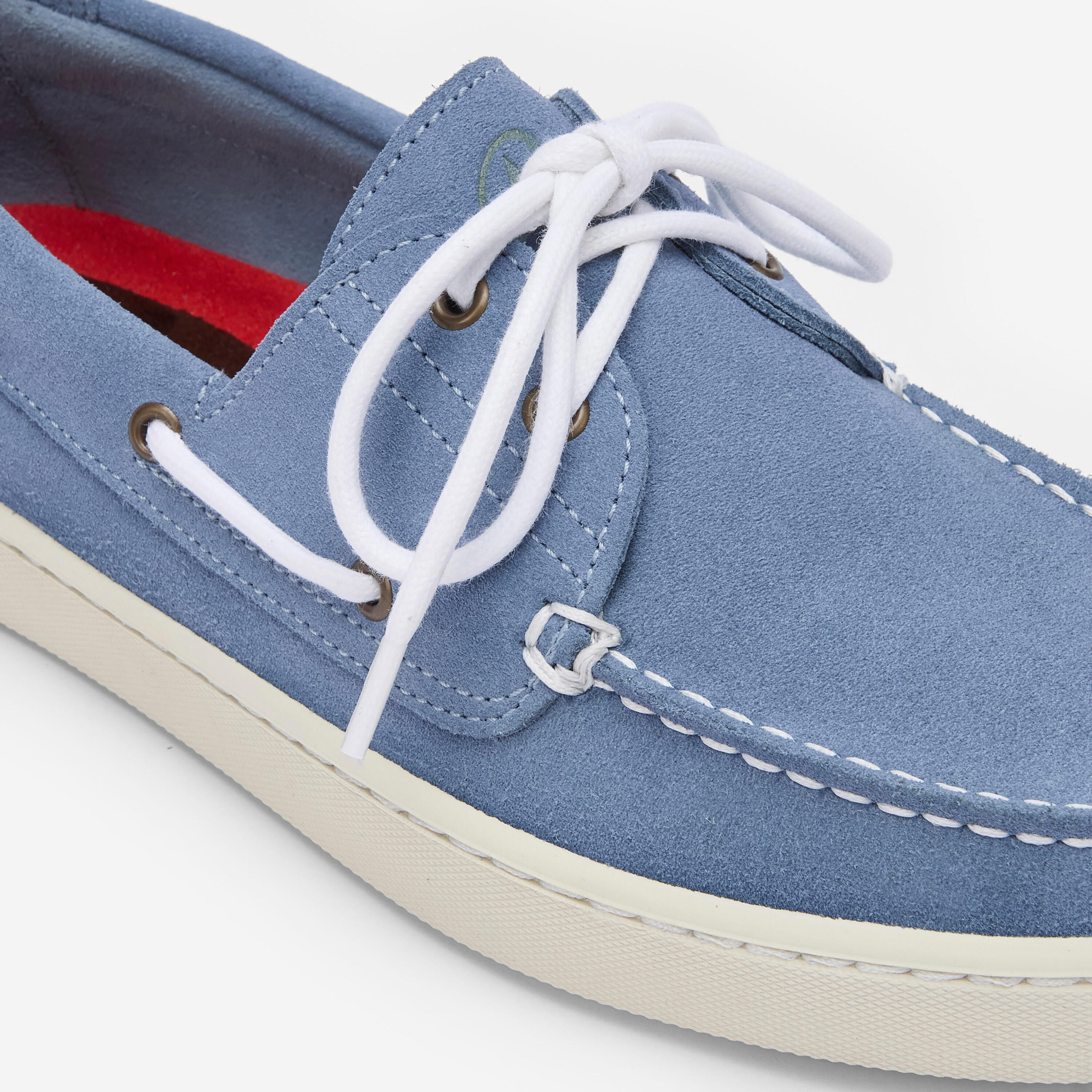 Chaussure bateau nubuk, 120 bleu 3/5