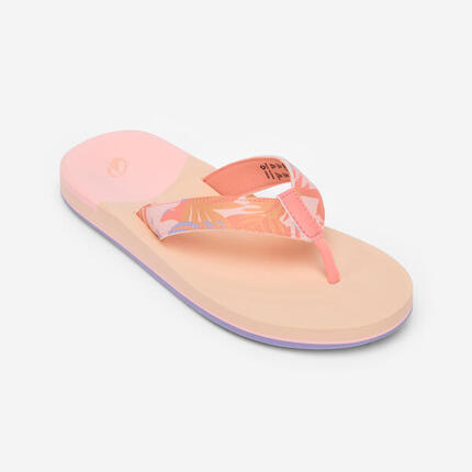 Chanclas playa Niña dedo azul rosa