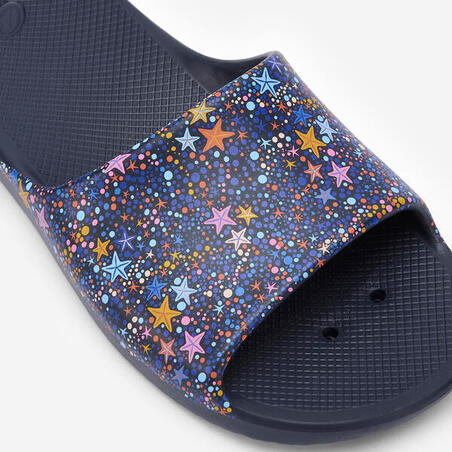 Шльопанці дитячі 500 для басейну темно-сині