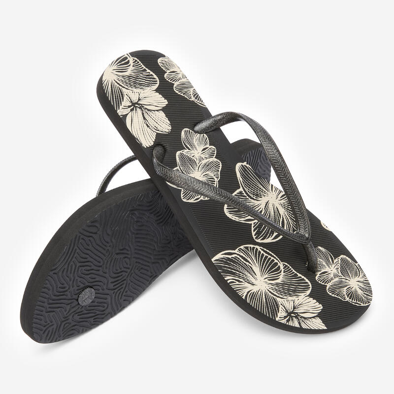 Papuci Tongs 500 Negru Tiara Damă
