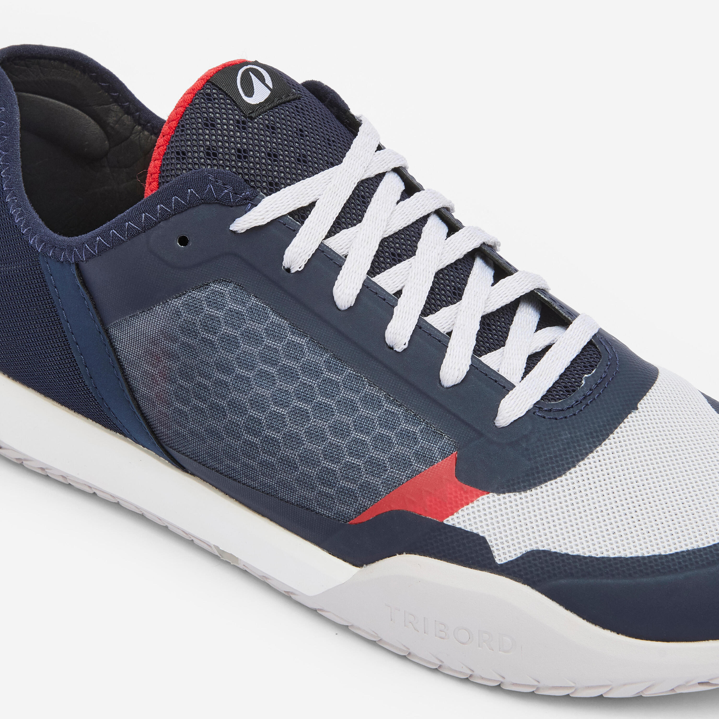 Baskets bateau homme, 500 bleu gris 2/5