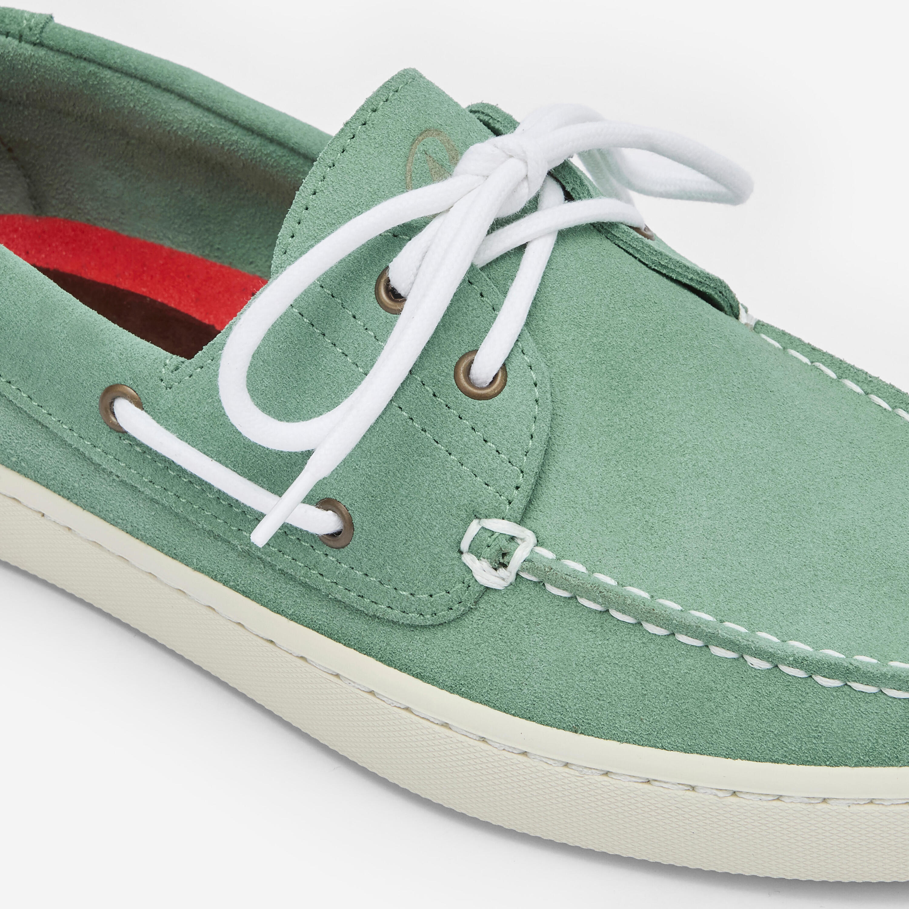 Chaussure bateau 120 nubuck vert 3/5