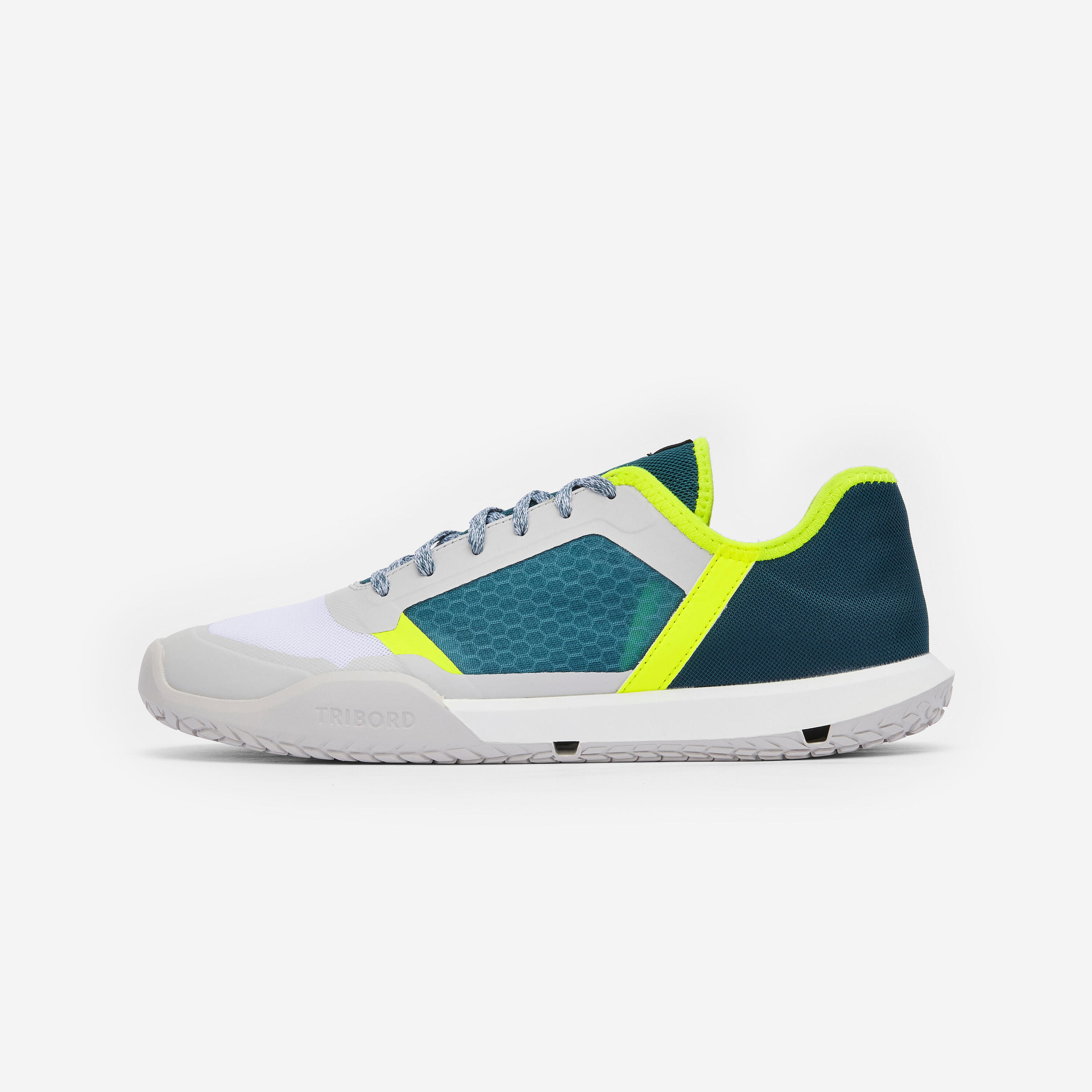 Sapatos de Vela Homem 500 Verde/Amarelo 4/8