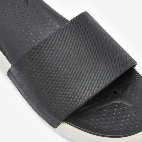 Шльопанці чоловічі Fit 900 для басейну чорні/білі