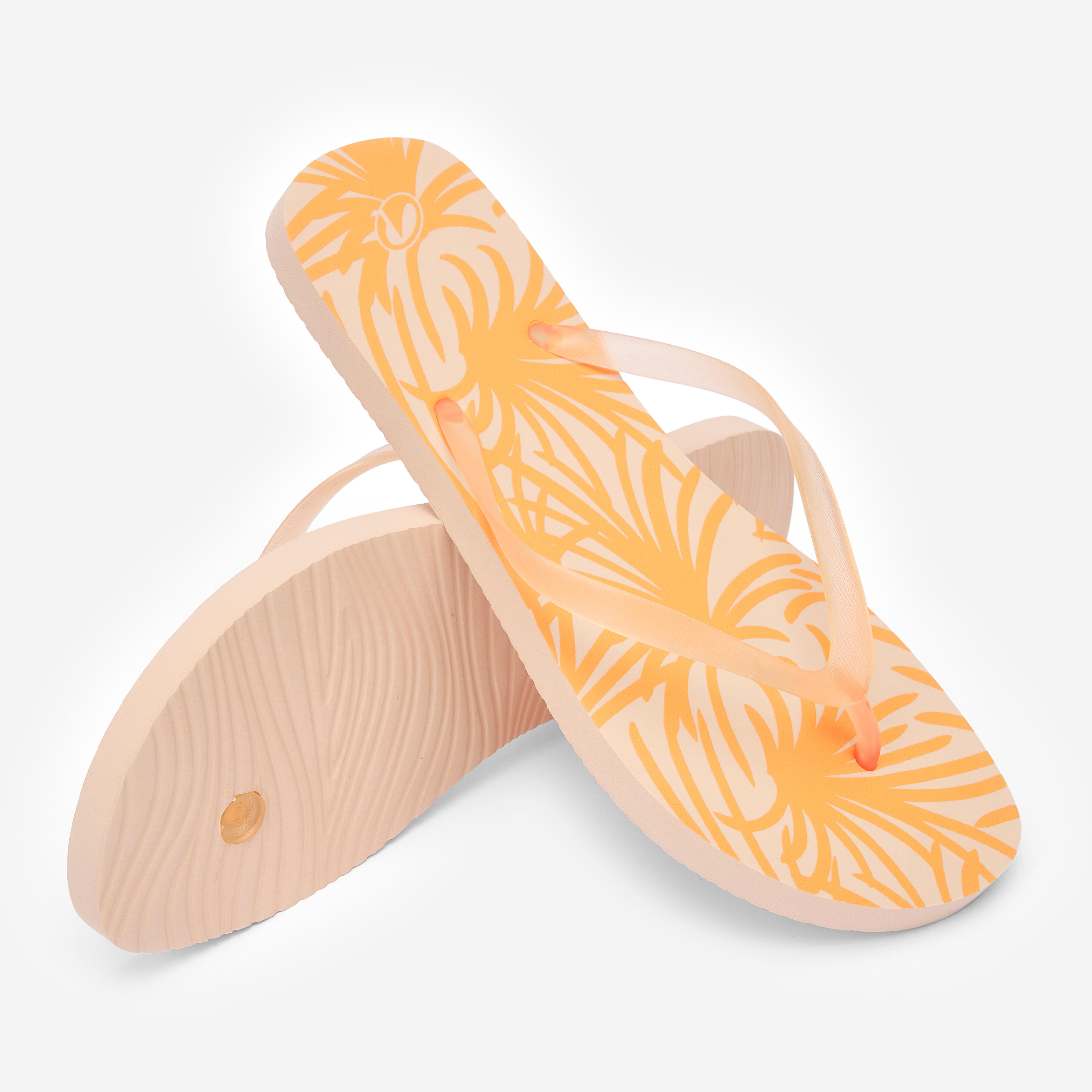 DECATHLON Dámske žabky 120 Palmer oranžové 41-42 · záber 4