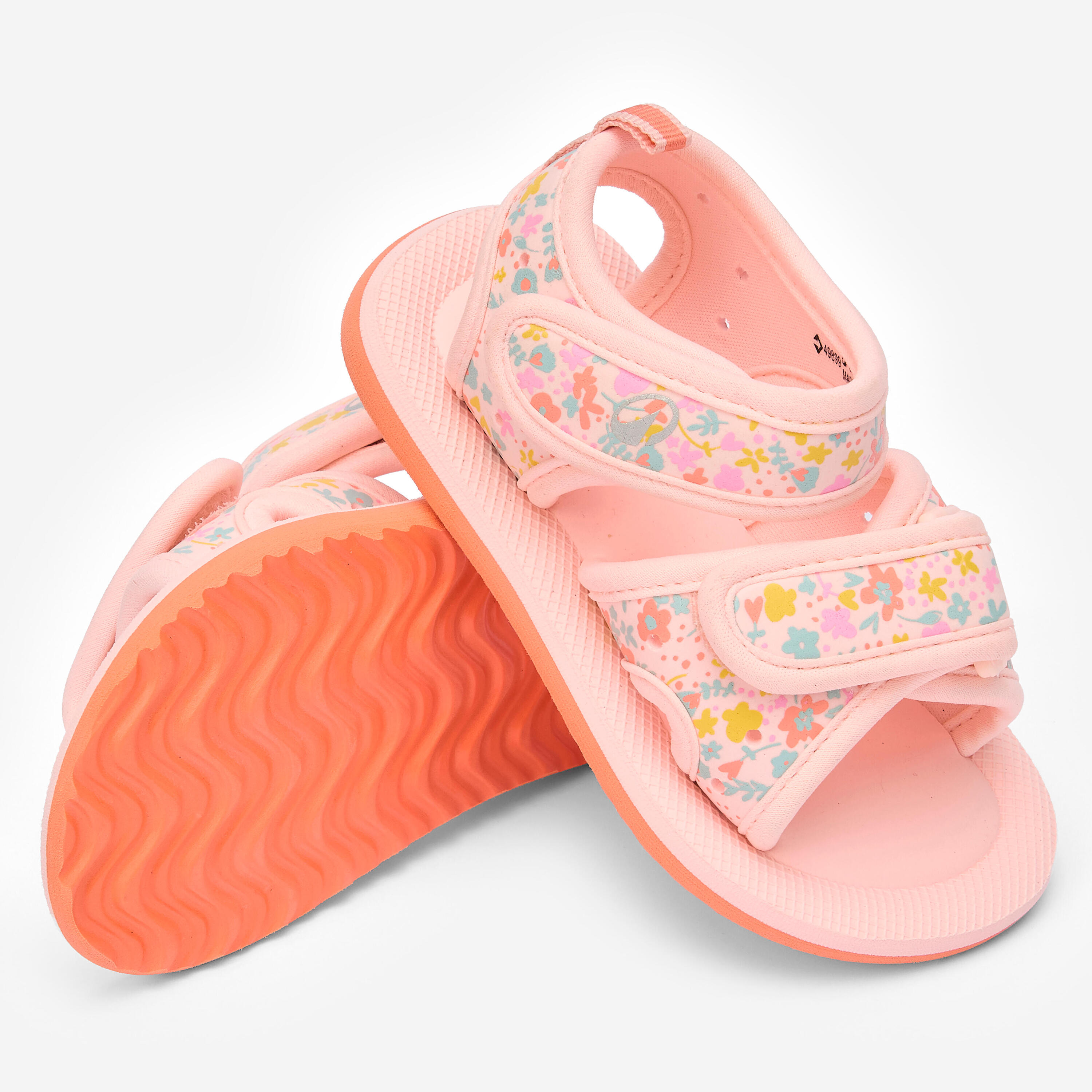 Schuhe Baby-/Kinder-Poolsandalen, mimi Koralle 3/5
