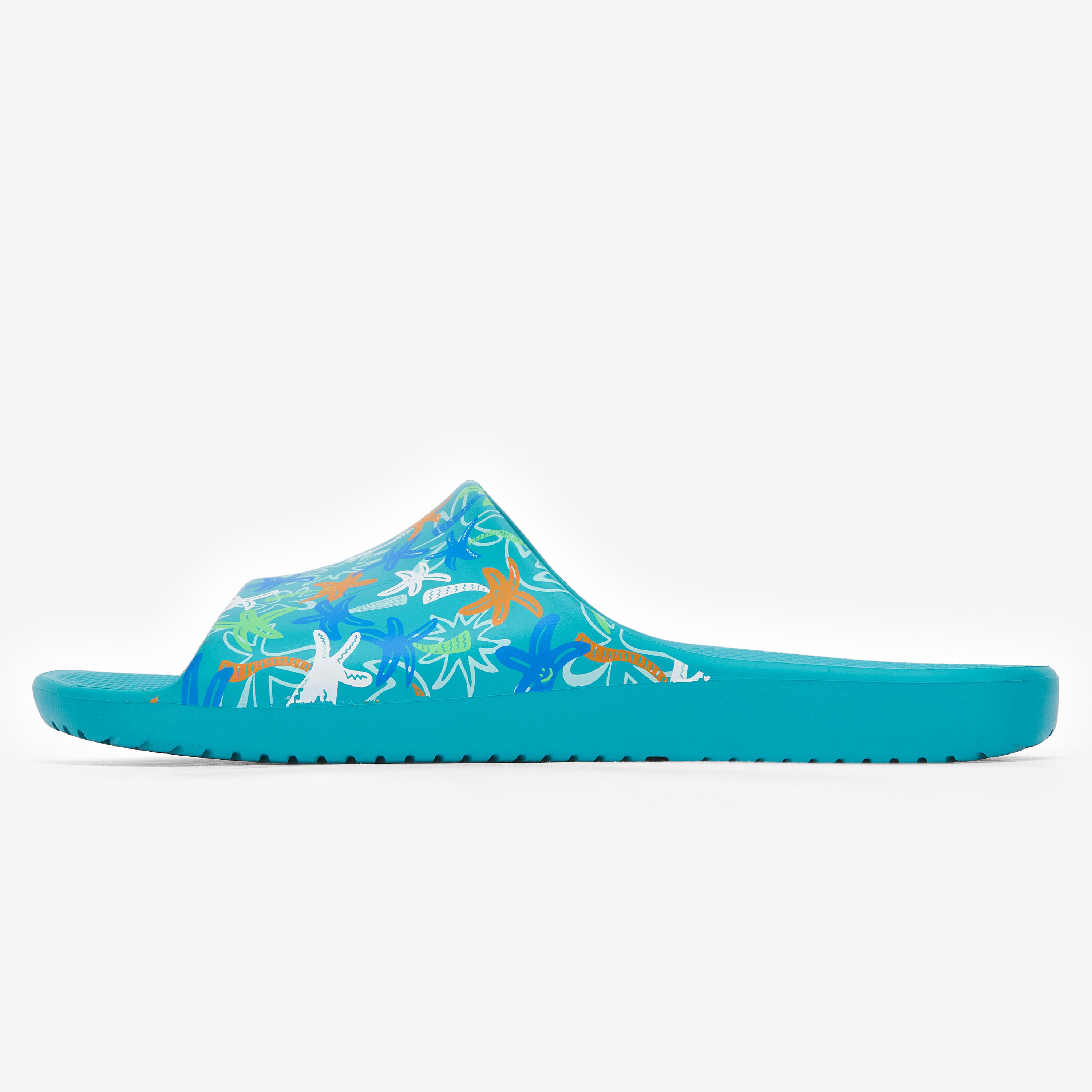 Kinder-Poolslippers, Slap 500 Palm Türkis 2/8