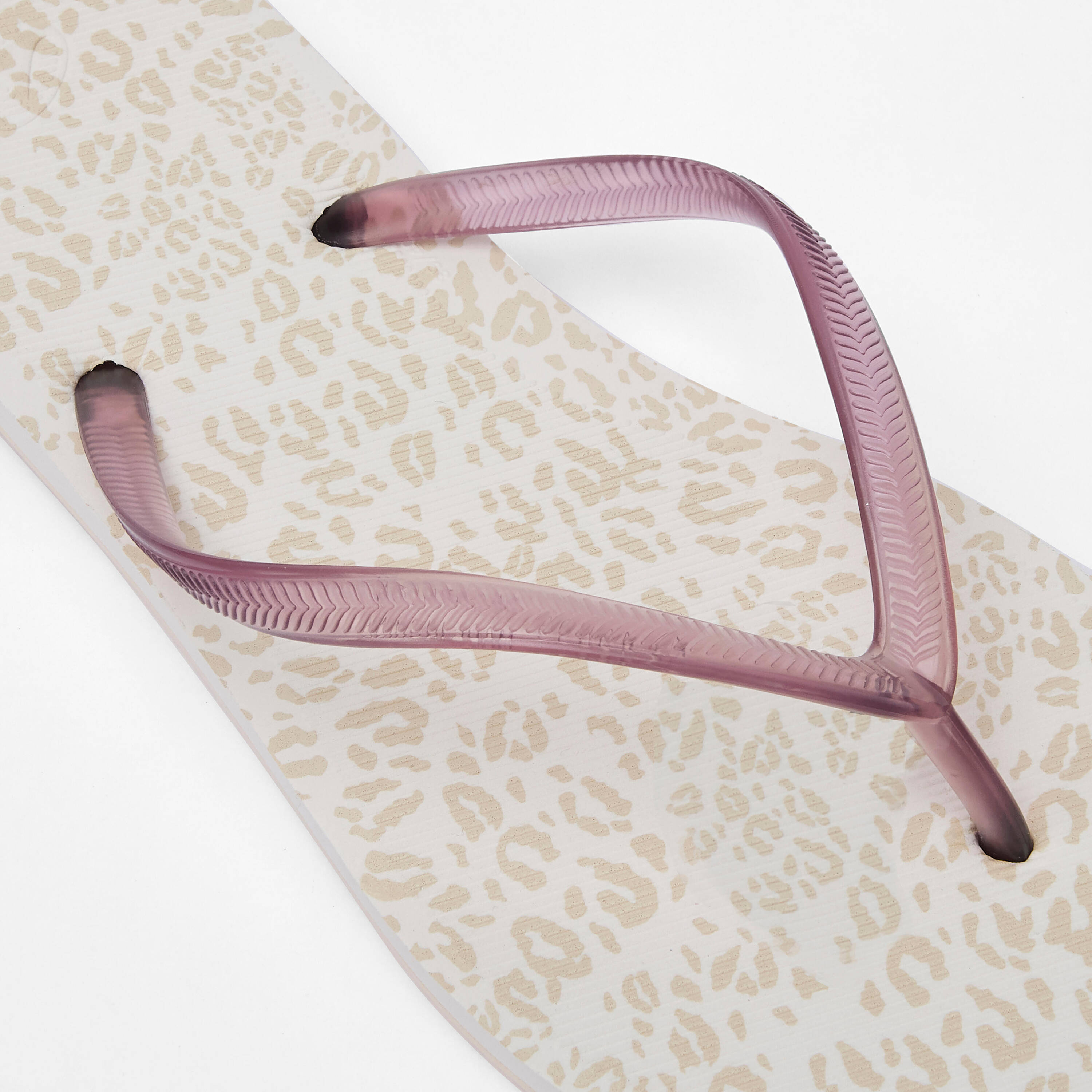 Women’s flip-flops, 500 Animal white -  3